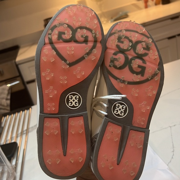 New G/FORE CAP TOE GALLIVANTER GOLF SHOE G4LC20EF04-S/SHK WHITE/SILVER US W 8.5 - Picture 6 of 7